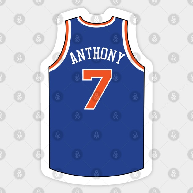 Carmelo Anthony New York Jersey Qiangy Sticker by qiangdade